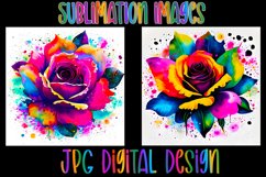 Colorful Roses Bundle | 24 JPG File | 12&quot;x12&quot; | 300 dpi Product Image 10