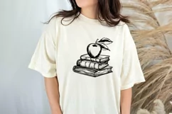 Teacher day book and apple SVG , Teacher Appreciation SVG Product Image 2