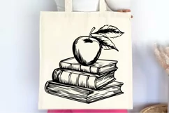 Teacher day book and apple SVG , Teacher Appreciation SVG Product Image 3