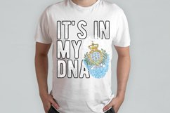 It's in my DNA San Marino Flag Fingerprint PNG Sublimation Product Image 2