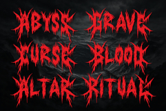 Sanctum Void | Black Metal Typeface Product Image 6