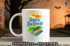 Sand and Sea Breeze PNG Design