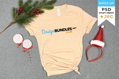 Christmas t-shirt mockup | Christmas sublimation mockup Product Image 1