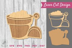 Sand Beach Laser Cut Decoration SVG Product Image 1