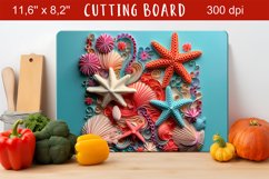 Sand sea cutting board 3d cutting board png