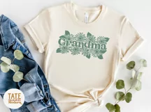 Grandma boho sunflower SVG cut file - floral Mother's Day Product Image 4