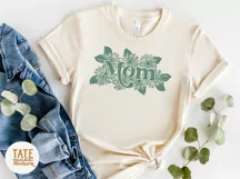 Mom boho sunflower SVG cut file - floral Mother's Day svg Product Image 2