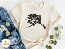 Vintage Alaska SVG cut file - Alaska state symbols svg Product Image 3