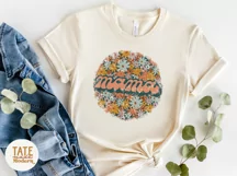 Mama distressed retro floral PNG design for sublimation Product Image 5