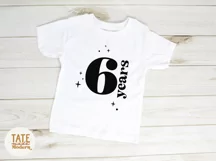 6 years SVG cut file - retro 6th birthday shirt svg Product Image 3