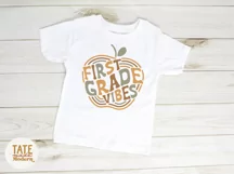 First grade vibes SVG cut file - Retro first day of school Product Image 3