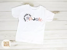 Too cute to spook SVG cut file - Retro halloween kid svg Product Image 2