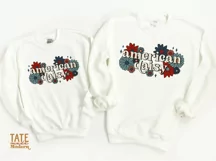 Retro American Daisy PNG for sublimation - Retro July 4th Product Image 2