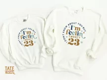 I'm feelin' 2023 New Year retro SVG cut file - retro women's Product Image 3