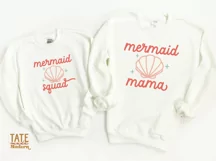 Mermaid mama SVG cut file, Retro mom summer svg Product Image 3