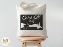 Vintage Colorado SVG cut file - Colorado state symbols svg Product Image 2