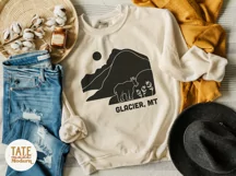 Glacier, MT SVG cut file - Retro national park SVG Product Image 4