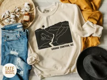 Grand Canyon, AZ SVG cut file - Retro national park SVG Product Image 4