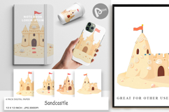 Digital Paper Sandcastle Product Image 1