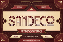 Sandeco - Art Deco Typeface Product Image 1