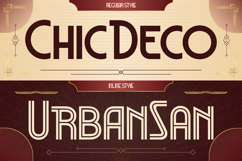 Sandeco - Art Deco Typeface Product Image 4
