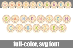 Sandwich Cookies Pastel Color Font Product Image 1