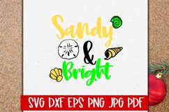 Sandy and Bright Christmas SVG Cut file Product Image 1