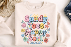 sandy toes png, happy soul png, summer coastal png, beach t shirt design, beach lover png, coastal sublimation, summer vacation png, beach vibes png, ocean life png, coastal summer design