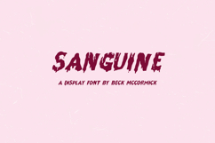 Sanguine Display Font Product Image 1