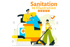 10 Sanitation Vector Illustration Product Image 1