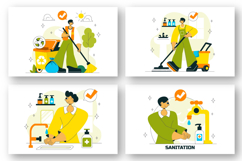 10 Sanitation Vector Illustration Product Image 2