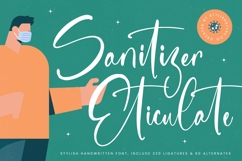 Sanitizer Eticulate - Stylish Handwritten Font Product Image 1