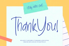 Sanknotes - Sticky Notes Font Product Image 20