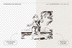 Santa Beach Vacation Sketches Product Image 2