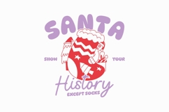 Santa Show Your History Except Socks T-shirt Christmas Product Image 1