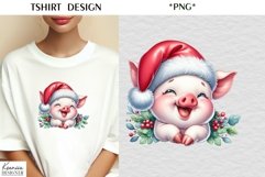 Cartoon Santa Animal|Funny Christmas T Shirt Product Image 1