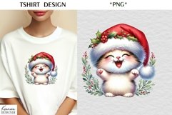 Cartoon Santa Animal|Funny Christmas T Shirt Product Image 2