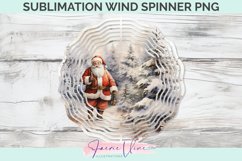 Christmas Santa Sublimation Wind Spinner Product Image 1
