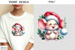 Cartoon Santa Animal|Funny Christmas T Shirt Product Image 1
