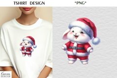 Cartoon Santa Animal|Funny Christmas T Shirt Product Image 1