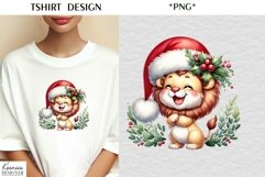 Cartoon Santa Animal|Funny Christmas T Shirt Product Image 1