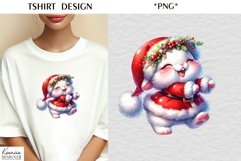 Cartoon Santa Animal|Funny Christmas T Shirt Product Image 1