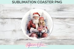 Santa Round Coaster Product Image 1