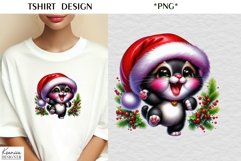 Cartoon Santa Animal|Funny Christmas T Shirt Product Image 1