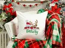 Santa and Rudolph in Kentucky embroidery design Product Image 3