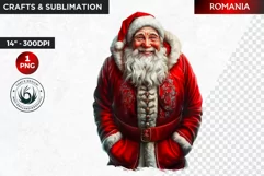 Santa Clipart, Christmas clipart, Santa around the world Product Image 1