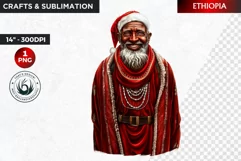 Santa Clipart, Christmas clipart, Santa around the world Product Image 1