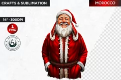 Santa Clipart, Christmas clipart, Santa around the world Product Image 1