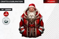 Santa Clipart, Christmas clipart, Santa around the world Product Image 1
