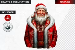 Santa Clipart, Christmas clipart, Santa around the world Product Image 1